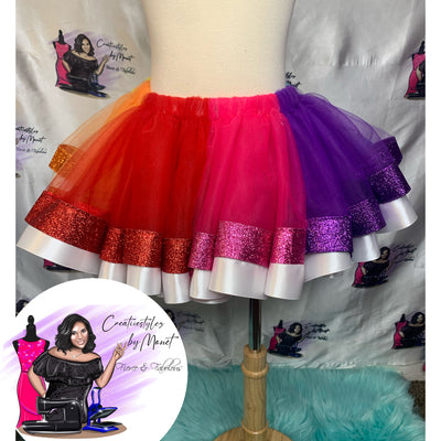 (RTS) Rainbow Ribbon Tutu